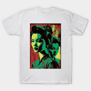 Vintage woman in pop-art style T-Shirt